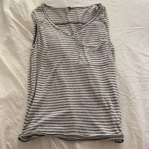 free people striped pocket tank